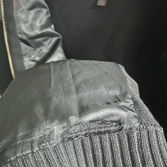 Coach Black Wool Jacket size large - Picture 7 of 8